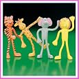 Zoo Jungle Animal Bendy Characters (4 dz)