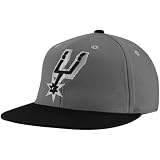 NBA adidas San Antonio Spurs Charcoal-Black Highlight Reel Flat Bill Flex Hat
