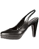 Slingback platform pump