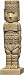 Toltec Atlantean Warrior Standing Precolumbian Statue