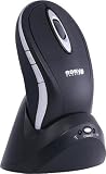 Easy Touch Ergonomic Wireless Optical Mouse BLACK- USB - 800dpi 5 buttons - Rechargeable