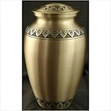 IMAGE OF Star Legacy Brass Urn with Velvet Bag, Athena Bronze, Adult/Large