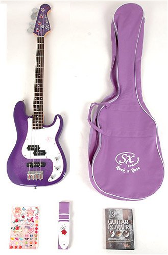 SX GRB1K CPP BASS GUITAR PACKAGE Purple On Sale