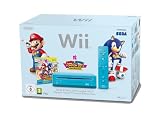 Wii - Konsole inkl. Mario & Sonic bei den Olympischen Spielen, blau
