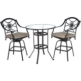 Meadow Decor Florencia Bar Set - Mocha Stone Finish