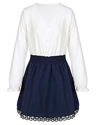 V-neck Corduroy/Polyester Long Sleeves Party Dress/Mini Dress 