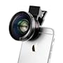 HCE Universal Professional HD Camera Lens Kit Detachable Wide Angle/Macro Lens for iPhone 6s / 6s Plus / 6 / 5s, ipad, Tablet PC, Smart Phone (0.45x Super Wide Angle Lens, 12.5x Super Macro Lens)
