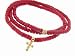 Barrel Coral Wrap Bracelet with Cross and Pave Diamond Bead by Sydney Evan