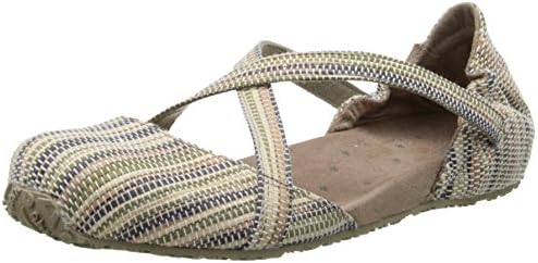 Ahnu Women's Karma Textile U.S.A. Ballet Flat, Seagrass, 8 M US