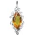 Baltic Amber and Sterling Silver Rombic Pendant