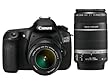 Canon EOS 60D SLR-Digitalkamera (18 Megapixel, Live-View, Full HD-Movie) Kit inkl. EF-S 18-55mm IS II und EF-S 55-250mm IS II Objektiv (bildstabilisiert)