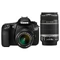 Canon EOS 60D SLR-Digitalkamera (18 Megapixel, Live-View, Full HD-Movie) Kit inkl. EF-S 18-55mm IS II und EF-S 55-250mm IS II Objektiv (bildstabilisiert)