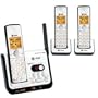AT&T CL82309 DECT 6.0 Cordless Phone, Black/Silver, 3 Handsets