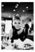Posters: Breakfast At Tiffany's Poster - Audrey Hepburn b/w (36 x 24 inches)
