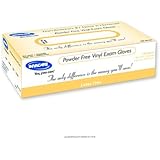 Invacare&reg; Powder-free Vinyl Exam Gloves-Size: Medium Style: Powder-Free Vinyl - UOM = Case of 1000
