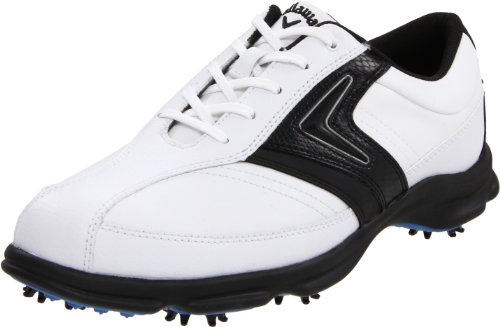 Callaway Men's C Tech Saddle M162-12 Golf Shoe,White/Black,9 