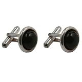 Baltic Cherry Amber and Sterling Silver Belief Cufflinks