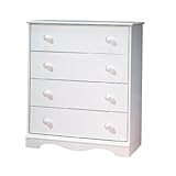 Collection 4 Drawer Chest in Pure White Finish By South Shore Furniture