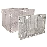 Eleven81 Folding Wire Rear Mounted Bike Basket (Silver)