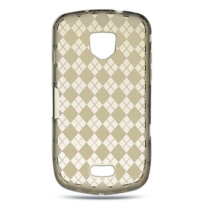Flexi Gel SKin TPU SMOKE With CHECKERED PLAID Design Sleeve Glove Soft Cover Case for SAMSUNG DROID CHARGE 4G LTE / i510 [WCP229]