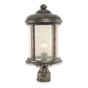 Royce Lighting RLC011LG-27 Outdoor 18 7 8 inch Convertible Lantern Peruvian Bronze with Seeded... by