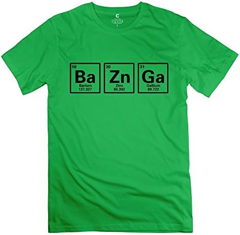 HEVANN Men's TBBT Ba Black Ba Zn Ga Bazinga Sheldon Big Bang Theory T-shirts S ForestGreen