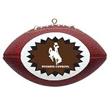 WYOMING COWBOYS Mini-Replica NCAA Football CHRISTMAS ORNAMENT (Star Design)