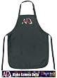 Alpha Gamma Delta Apron NCAA College Logo Black Alpha Gamma TOP RATED for Grilling, Barbecue, Kitchen and Cooking Best Unique Gifts for a Man, Men, HIM HER Women, Ladies. GIFT IDEA!