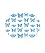 Blue Butterflies Plastic Placemat By AdV