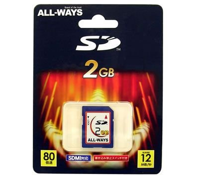 �꡼������ǥ����ƥ��� ALL-WAYS SD���꡼������ 2GB E-SD2-AW
