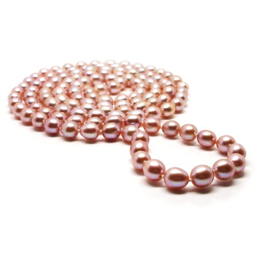 Click To HinsonGayle Glamour Collection 7-10mm Ultra-Luster Pink Cultured Pearl Rope Necklace (Free 2-Day S&H w/coupon) Details... HinsonGayle Glamour Collection 7-10mm Ultra-Luster Pink Cultured Pearl Rope Necklace (Free 2-Day S&H w/coupon)