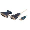 LogiLink Adapter USB 2.0 to serial 9+25 pin, USB A, DSUB-9, macho/macho