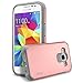 RANZ Dual Layer Bumper Case for Samsung Galaxy Core Prime G360/ Samsung Galaxy Prevail LTE, Rose Gold/Grey