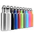 Eco-Friendly Wide Mouth 25 oz, 750 ml Stainless Steel Sports Water Bottle - BPA Free