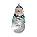 NFL Seattle Seahawks Snow Globe Ornament, Silver, 1.5