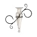 Amphora Glass Vase on Metal Swirls Sconce - Clear