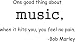 One Good Thing About Music Bob Marley Style #2 Vinyl Wall Art Decal