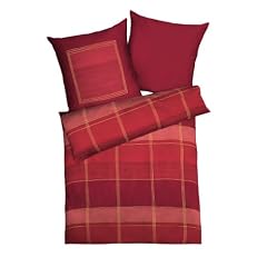Kaeppel G-003665-02D1-VA97 Bettw�sche 2-teilig Italian Style 135 x 200 cm Biber, Farbe: rot