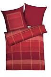 Kaeppel G-003665-02D1-VA97 Bettw�sche 2-teilig Italian Style 135 x 200 cm Biber, Farbe: rot