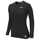 Nike Women's Pro Fitted Long Sleeve VNeck