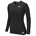 Nike Women's Pro Fitted Long Sleeve VNeck