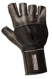 Gloves Ultra Anti-vibration Gel Wrist Support Pair - Black - Medium