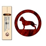 American Staffordshire Terrier Wind Chimes X-SMALL Silver