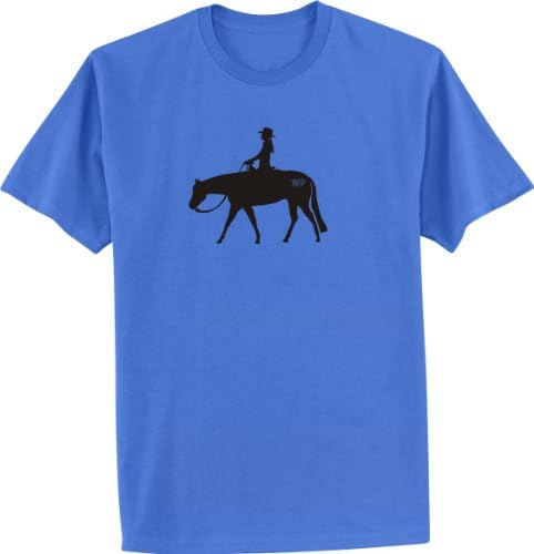 Western Pleasure WP Brand Horse &amp; Rider Blue T-Shirt