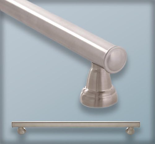 Safety Assist Decorative Home Care 18" Stainless Steel Grab Bar, Satin Nickel Finish