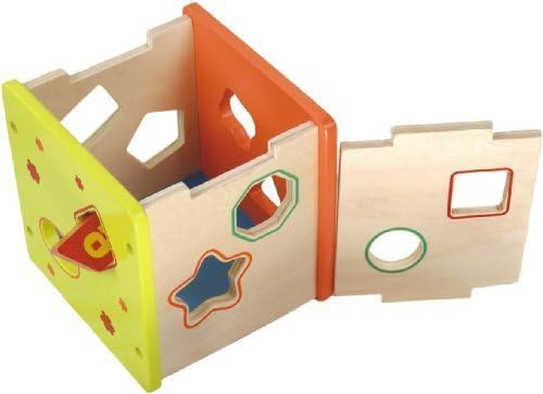 Natural Wood Number & Shape Sorting Smart Cube