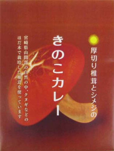 厚切り椎茸とシメジのきのこカレー