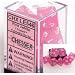 Chessex Dice: Polyhedral 7-Die Frosted Dice Set - Pink w/white (Limited Edition)