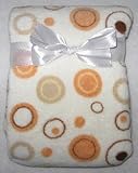 Baby Gear Orange and Brown Dots and Circles Baby Blanket