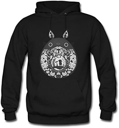 Yulooo Printing Custom TOTORO Kids Boys And Girls Classic Hoodie Sweatshirt Black